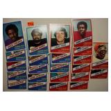 1976 complete set of 24 Wonder Bread football