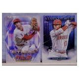Two 2022 2023 Shohei Ohtani baseball cards