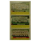 1956 Topps baseball team cards #100 - #111 - #236