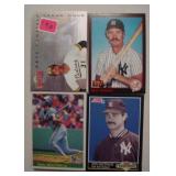 25 star baseball cards: Mattingly - Boggs -