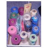 6 new spools Maysville carpet warp thread -