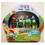 2017 PEZ Smurfs Click and Play tin
