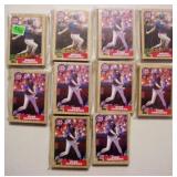 10 complete 1987 Topps Chicago Cubs baseball team