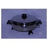 Saladmaster electric skillet w/ lid,