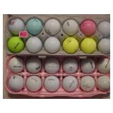 24 misc golf balls