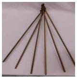 Antique kitchen towel drying rack w/ wooden