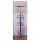 Vintage rotating retail store wire rack display,