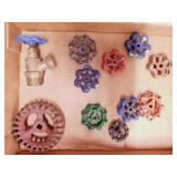 Brass boiler drain valve - Antique steel water