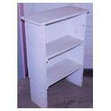 Antique painted oak 3 shelf pantry shelf bookcase,