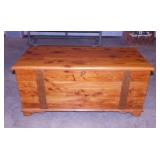 Mid Century cedar blanket storage chest,