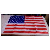 American flag on metal pole - 11 American flags