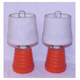 2 vintage camping lanterns