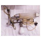 Art Deco glass bullet bed lamp - Art Deco