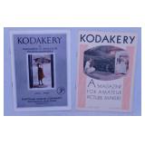 10 antique Kodakery magazines - 2 Kodak universal