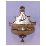 Solid brass wall pocket planter - Hand forged