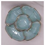 Mid Century California Pottery relish platter on