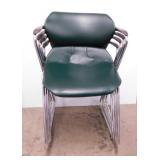 4 Acton Stacker American Seating padded chairs,