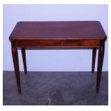 Vintage spindle leg piano bench w/ under seat