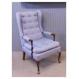 1991 Lane Harden upholstered wingback chair with