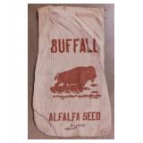 Vintage Buffalo alfalfa seed sack
