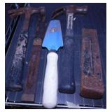 2 hammers - Log splitting wedge - Vintage