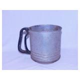 7 NOS coaster bamboo tongs - Vintage metal sifter