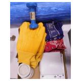 2 pair yellow work gloves - Leather gloves - Hand