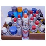 27 cans various spray paints