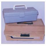 2 fishing tackle boxes w/ gear & tackle