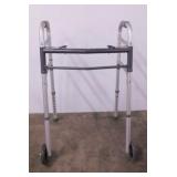 Roscoe folding aluminum 2 wheeled walker,