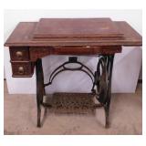 Antique Montgomery Ward treadle sewing machine w/