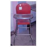 Vintage Cosco chrome & red child