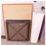 2 antique card tables: E.T. Burrowes Co. - Acme