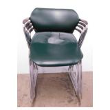 4 Acton Stacker American Seating padded chairs,