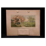 1918 Faris Hardware Galveston Indiana calendar -