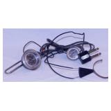 Vintage telephone operators headset - Eleven WWII