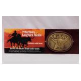 5 new Marlboro longhorn brass belt buckles