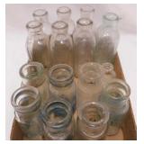 7 antique Hires Extract bottles - Little Boy Blue