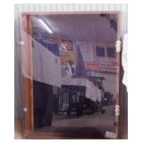 Wood & plexiglass display case, 27" x 4" x 37"