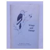 1985 Wings and Things autographed book by Marilyn