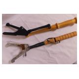 Remington and unmarked automatic skeet shoot hand
