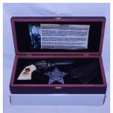 Billy the Kid pistol knife, holster & sheriff star