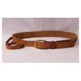 Vintage hand tooled leather Western ammunition