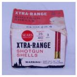 Sears Xtra-Range .410 gauge shotgun shells, 3'