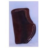DeSantis leather belt / boot clip pistol holster