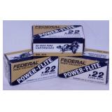 3 boxes Federal Power Flite .22 long rifle ammo