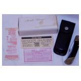 Schrade Uncle Henry lock blade knife, brass &