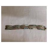 Bracelet, 7+" abalone inlay, only mark a #2,