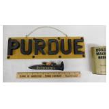 Purdue University: 1980 can of Boilermaker Beer -