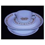 1972 Pyrex & Corelle Butterfly Gold dinnerware: